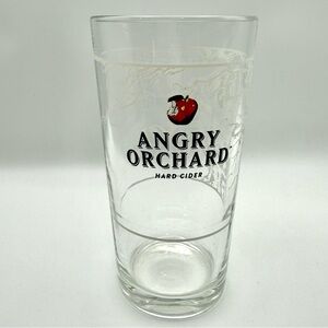 Angry Orchard Hard Cider-16 oz-Beer Pint Glass-Etched Apple-EUC